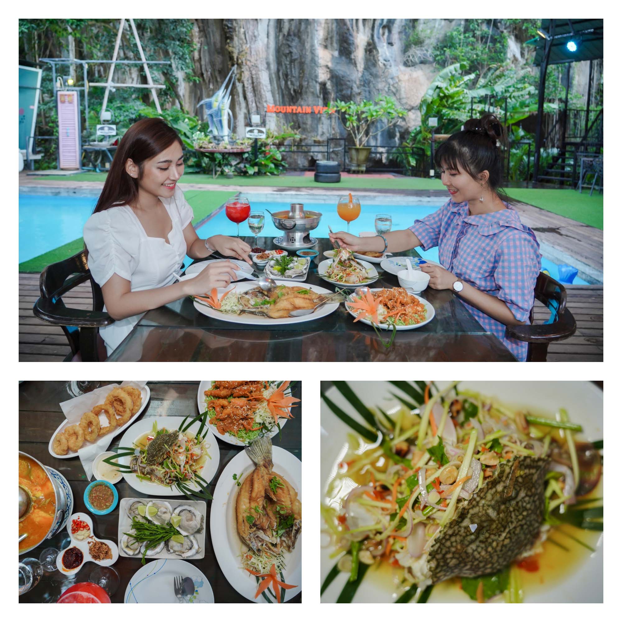 Mountain View Restaurant Ao Nang, Krabi คาเฟ่และร้านอาหาร กลางหุบเขา กระบี่ ถ่ายรูปฟินๆ กินซีฟู้ดสดๆ